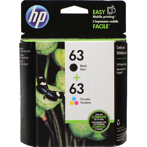 hp ink 63 black and color